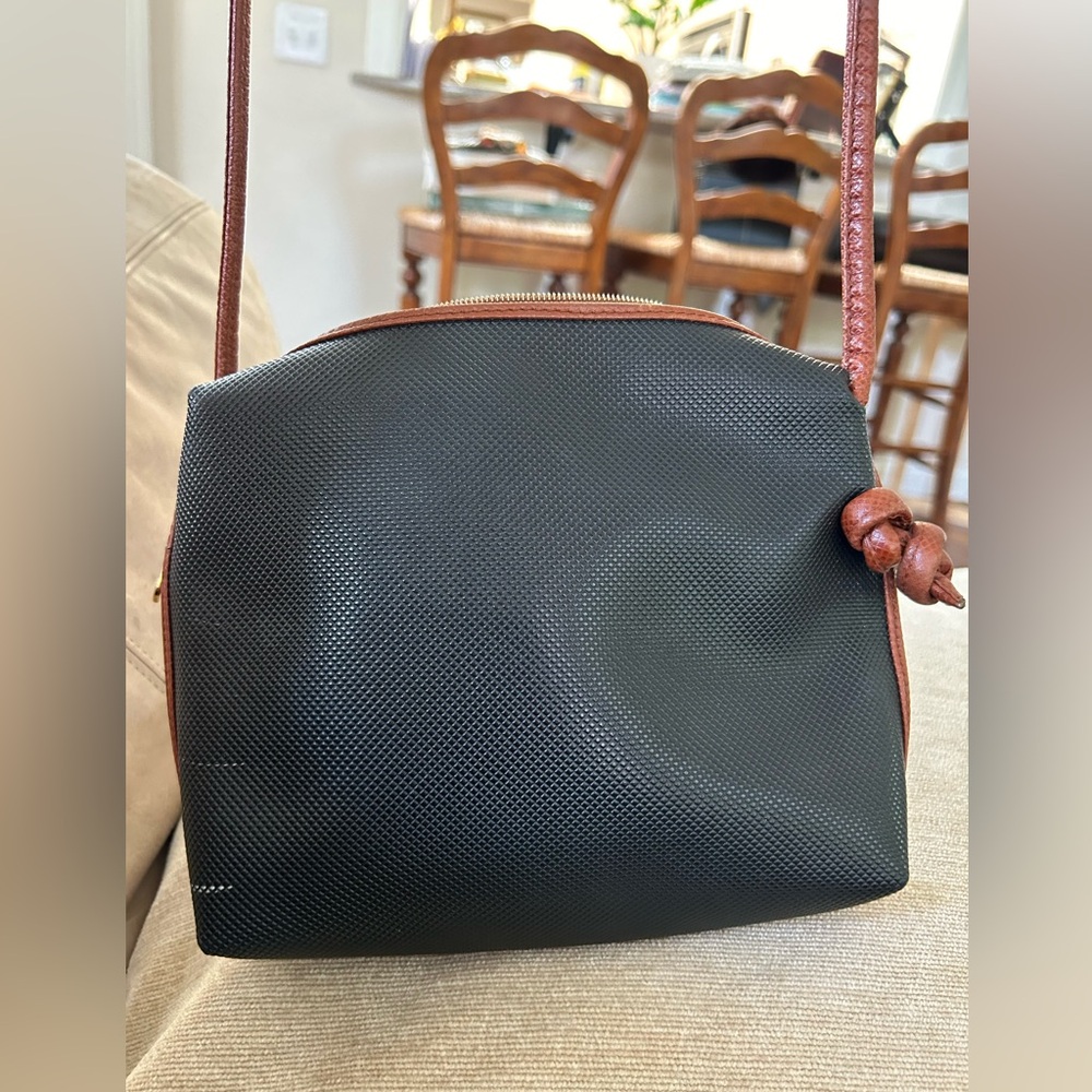 Bottega Veneta, Vintage, Pebbled Black Leather Handbag